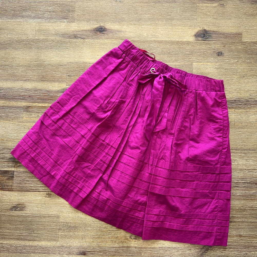 Odille for Anthropologie Fuscia Skirt
